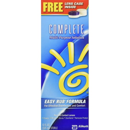 Complete Multi-Purpose Effective Disinfection & Comfort Solution, 12 oz, 6 Pack