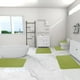 thumbnail image 4 of Juego de alfombras de baño de espuma alfombras de baño de una pieza con forro polar grueso y suave absorbentes de agua y lavables a máquina con reverso antideslizante para mayor, 4 of 9