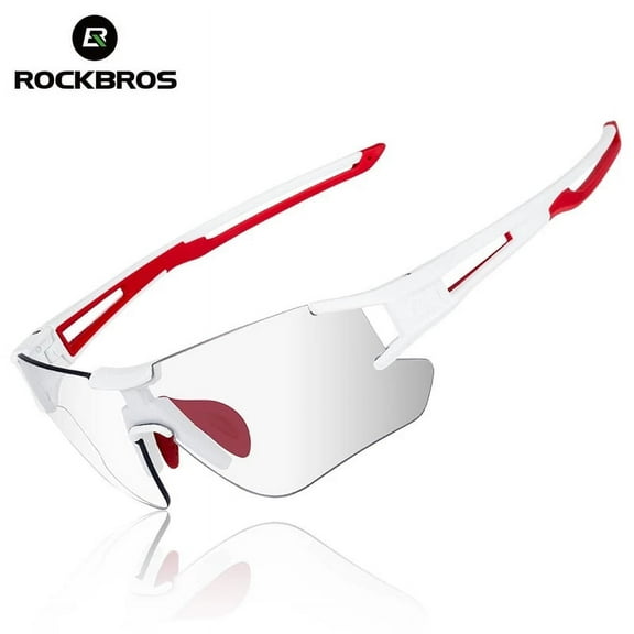 RockBros Cycling Bike Photochromatic Rimless Sunglasses UV400 Goggles