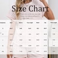 thumbnail image 2 of Stichou Womens Striped Summer 2 Piece Short Sets Short Sleeve T Shirts 2026 Drawstring Shorts Casual Outfits Lounge Pajama Sets Sky Blue XL, 2 of 3