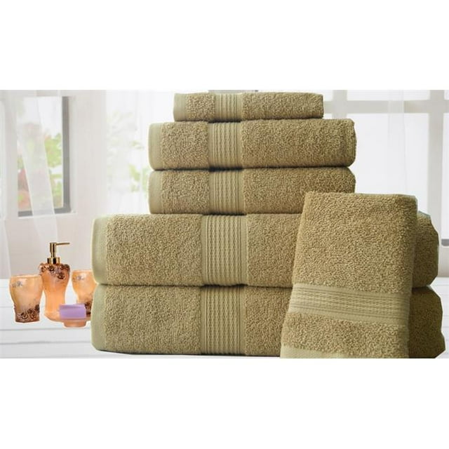 Affinitylinens HYD6PCTWL-TPE Hydro Basics 100 % Coton Super Absorbant Set de Serviettes 6 Pièces&44; Taype