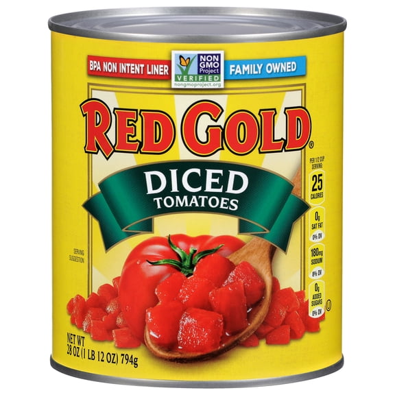 Red Gold Diced Tomatoes, 28 oz Can