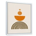 thumbnail image 2 of Designart Abstract Rainbow Sun and Moon In Earth Tones V FLOAT FRAME WALL ART, 2 of 4