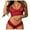 【RD】Red, variant on Chiccall Sexy Lingerie for Women,Floral Lace Lingerie Set,Two Piece Sheer Matching Bra and Panty Set Christmas Valentine Holiday Gifts