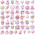 thumbnail image 2 of Paquete de pegatinas Candy Theme de 50 piezas de vinilo impermeable para bricolaje, 2 of 2