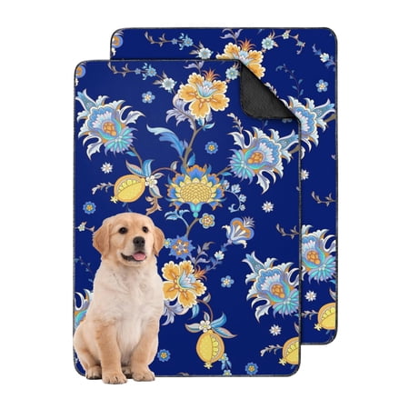 Paisley Print Washable Potty Pad 24 x35 Reusable and Absorbent Dog Crate Liner Non-Slip Mat for Floors in Apartments and Homes.