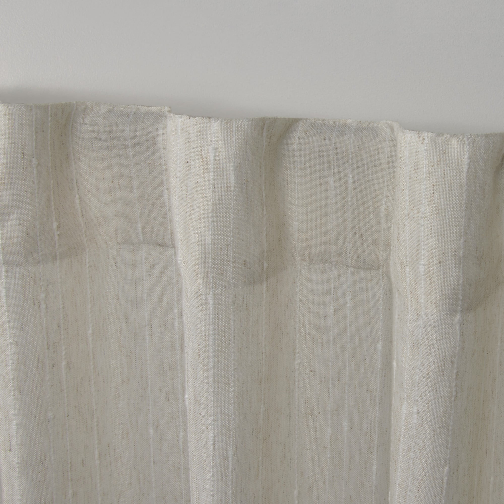Exclusive Home Muskoka Textured Teardrop Slub Embellished Hidden Tab Top Curtain Panel Pair, 54"x84", Natural