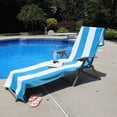 thumbnail image 2 of Superior Cabana Cotton Towel/ Chaise Lounge Chair Cover, Taupe, 2 of 10