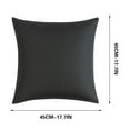 thumbnail image 3 of Btomtd 17.7x17.7 in Water Proof Outdoor Pillow Cover Modern Solid Color Decorative Pillow Case Backrest Cushion Cover for Patio Furniture Pillow Cover, Dark Gray, 3 of 5