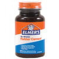 Rubber Cement With Brush Applicator, 4 Oz, Dries Clear | Bundle of 5 Each