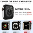 thumbnail image 5 of [12 Pack] DABAOZA case Compatible for Apple Watch 45mm Bumper Cover No Screen Protector,Full Hard PC Scratch Resistant Bumper Protective Cover for iWatch Series 9 8 7 45mm (Clear45MM), 5 of 7