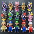 thumbnail image 2 of Figuras de acción de Super Mario Bros, modelos de muñecos de dibujos animados, Luigi, Yoshi, Mario, coches de juguete coleccionables, regalo de cumpleaños para niños, 2 of 5