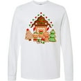 thumbnail image 3 of Inktastic Gingerbread House Christmas Long Sleeve T-Shirt, 3 of 5