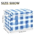 thumbnail image 5 of Yayeee Collapsible Cube Storage Bin with Lid Fabric Closet Decorative Basket with Handles, Blue Plain, 5 of 7