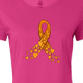 thumbnail image 4 of Inktastic Leukemia Awareness with Orange Ribbon Made of Hearts Women's T-Shirt, 4 of 5