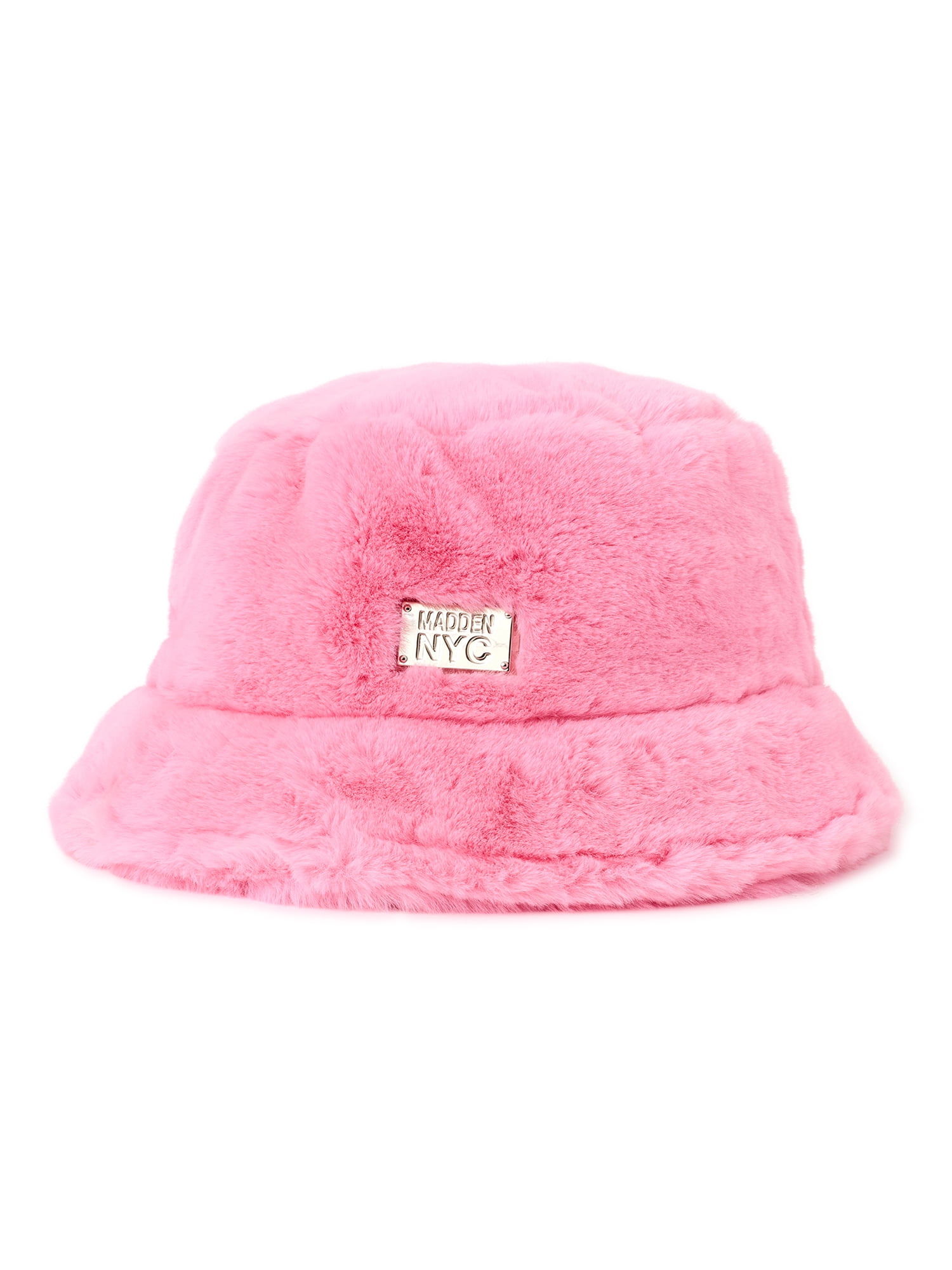 Madden NYC Juniors Faux Fur Bucket Hat