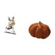 thumbnail image 5 of Colección de cojines decorativos con forma de calabaza y . Estatuilla decorativa para mesa, armario, sofá, cama, comedor, dormitorio. Ideal como, 5 of 8