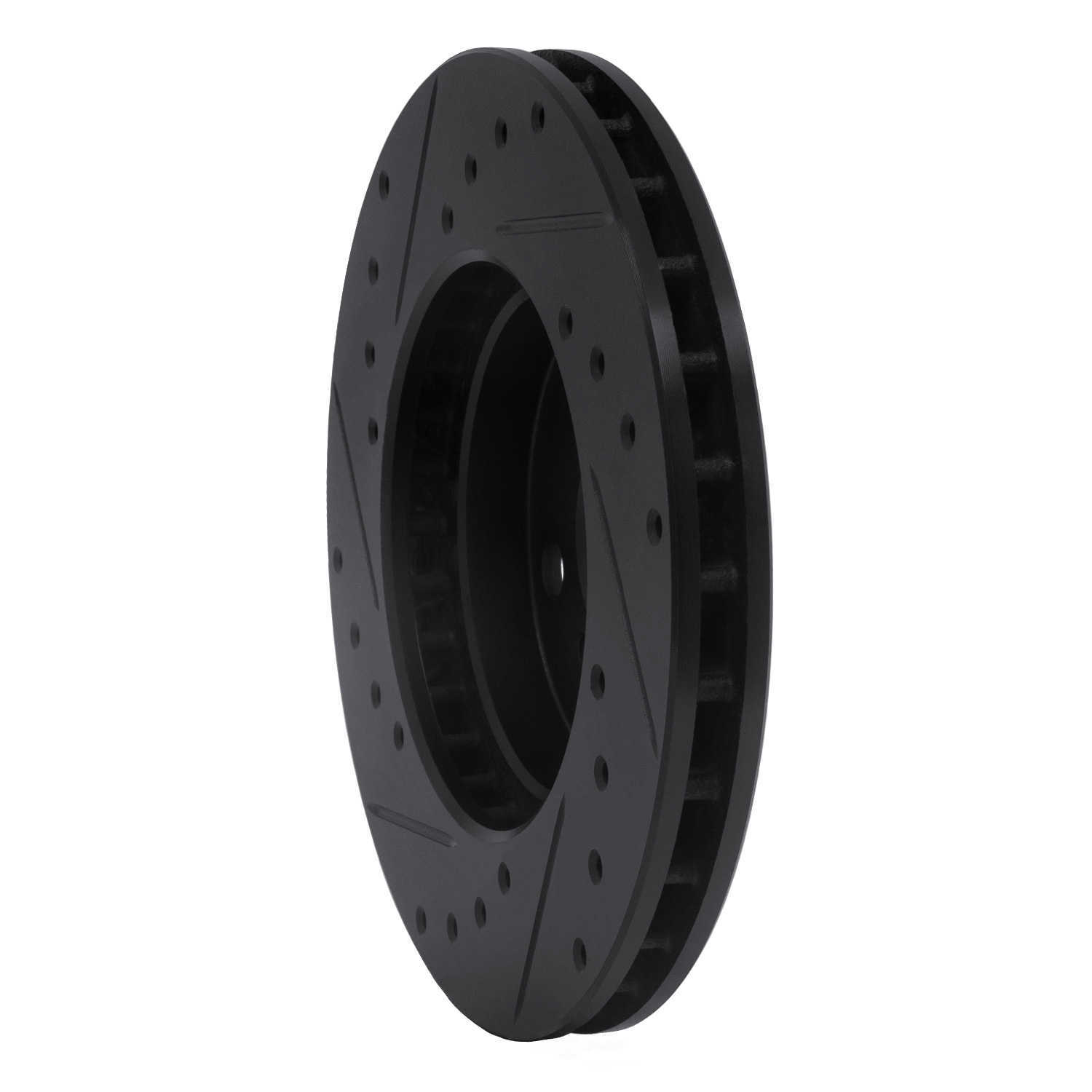 Dynamic Friction Company 633-76041R DFC Brake Rotor - Drilled And Slotted - Black