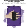 thumbnail image 3 of iPad mini Case with Shoulder Strap For Kids, Dteck 360 Rotating Kickstand Hand Strap Heavy Duty Shockproof Case Silicone Protective Cover for iPad mini 1 2 3 4 5 7.9 inch, Purple+Black, 3 of 6