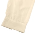 thumbnail image 4 of Miluxas Women's Summer Cute Tie Front Romper -Long Sleeve V-Neck Loose Fit Short Jumpsuit Lightweight Comfy Solid Beach Trip Outfits Beige, 4 of 8