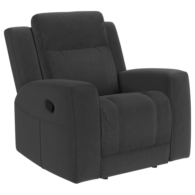Brentwood Tapizado Reclinable Silla Oscuro Carbón
