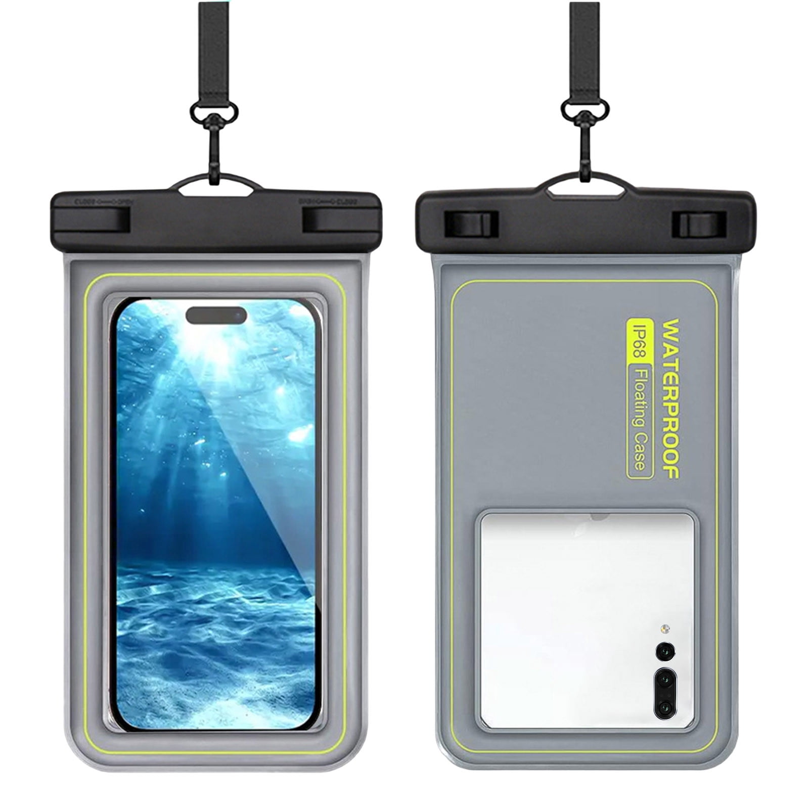 Yannianjz 10Pcs Waterproof Phone Pouch, Touchscreen Compatible Dry Bag for Swimming, Outdoor Floating Phone Case for Hiking Travel, Universal Smartphone Protector