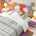 thumbnail image 3 of Erosebridal Abstract Line Art Twin Comforter Sets,Aesthetic Stripes Bedding Set,Reversible,2-Piece,1 Comforter and 1 Pillowcase, 3 of 7