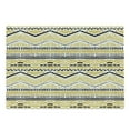 thumbnail image 1 of Yellow and Black Cutting Board, Prehistoric Design with Zig Zag Lines Stripes Chevron, Decorative Tempered Glass Cutting and Serving Board, Large Size, Yellow Black and White, by Ambesonne, 1 of 1