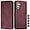 Red Wine, variant on Wallet Case for Samsung Galaxy A35 5G, Galaxy A35 5G Case with Card Holder Leather Flip Case with Kickstand Magnetic Full Protection Compatible with Samsung Galaxy A35 5G Smile Brown
