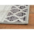 thumbnail image 4 of Woven Trends Modern and Contemporary Area Rug, 044 Moroccan Tribal, Extremely Durable and Stain Resistant, Stylish with Non-Skid Rubber Backing (White, 8' x 11' Area Rug), 4 of 5