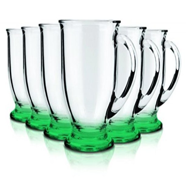 Anchor Hocking CafÃ© Glass Coffee Mugs, 16 oz (Set of 6)