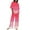 Red, variant on Kaemgyyd Plus Size Two Piece Outfits for Women Oversized Crew Neck Tops and Wide Leg Loose Long Pants Tracksuit with Pockets