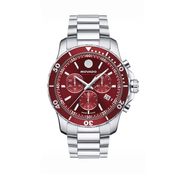 Movado Series 800 Men's Red Dial Quartz Watch 2600194
