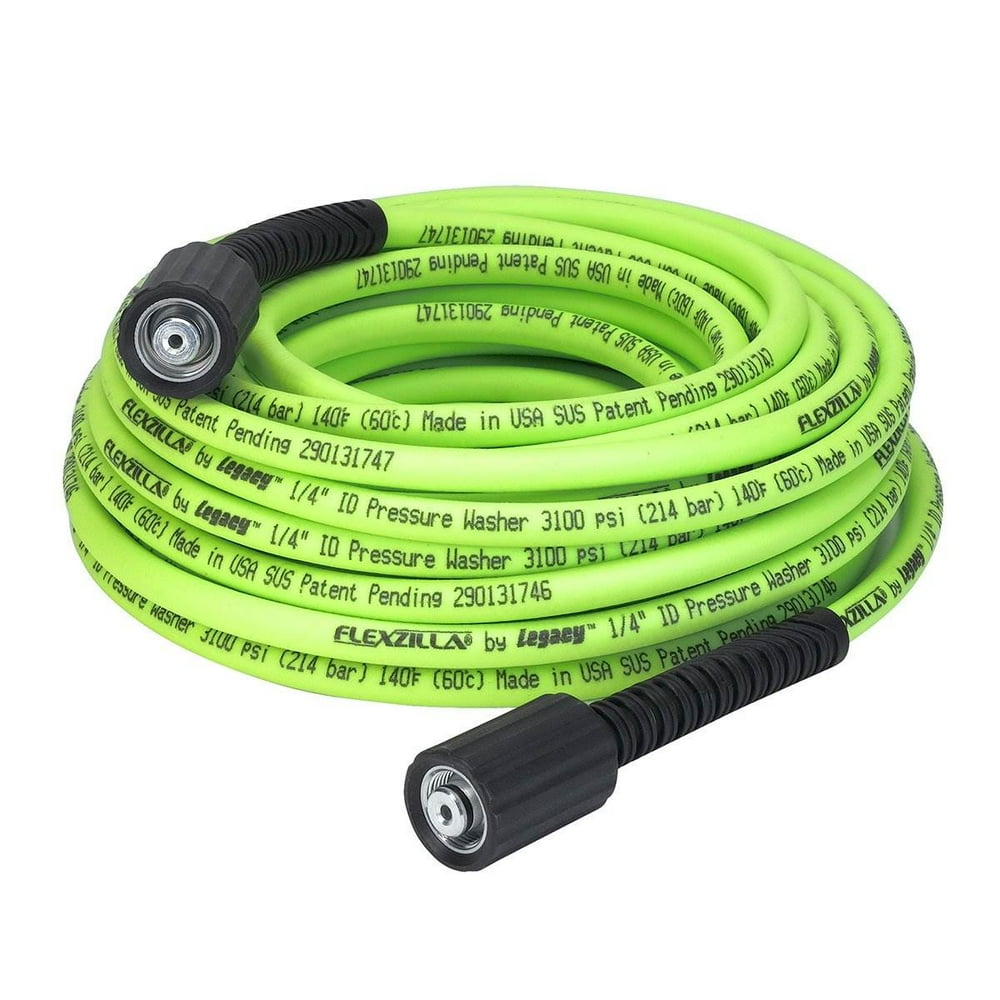 Flexzilla HFZPW3450M Pressure Washer Hose 1/4" x 50' M22 Fittings