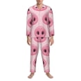 thumbnail image 3 of Lsque Pig Nose Pattern Long Sleeve Pajama Set for Men - Soft 2-Piece Sleepwear and Loungewear Set with Pockets, Comfy Nightwear-Large, 3 of 7