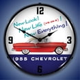 thumbnail image 2 of GM1612695 1955 Chevrolet New Look reloj - Fabricado en EE. UU. Collectible Sign & Clock GM1612695, 2 of 2