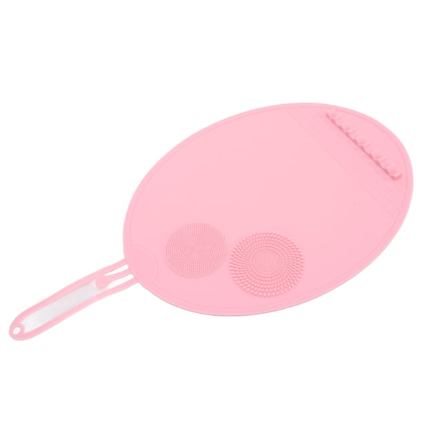 Estera De Limpieza De Brochas De Maquillaje De Silicona, Multitexturas, Herramienta De Lavado Portátil, Depurador, Almohadilla De Cepillo Cosmético Ecológico, Tamaño Grande,