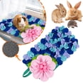 thumbnail image 2 of MKHSQHDG Today's Deals Interactive Feeding Snuffle Mat for Small Animals Shaped Foraging Mat for Rabbits Pigs Hedgehogs & Small Dogs Stimulates Natural Foraging Instincts, 2 of 6
