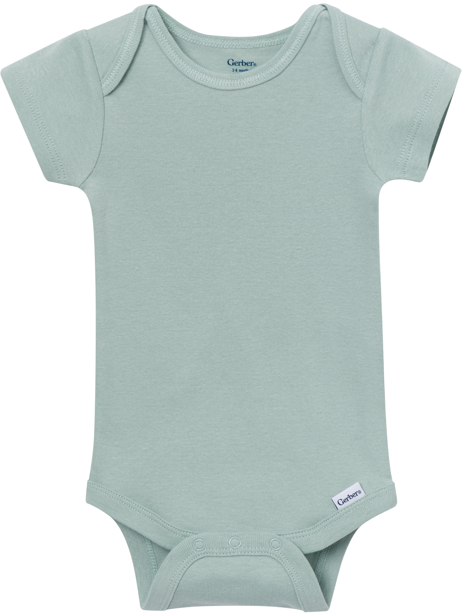 Gerber Baby Neutral Short Sleeve Onesies, 8-Pack, Sizes 0/3 Newborn - 12 Months