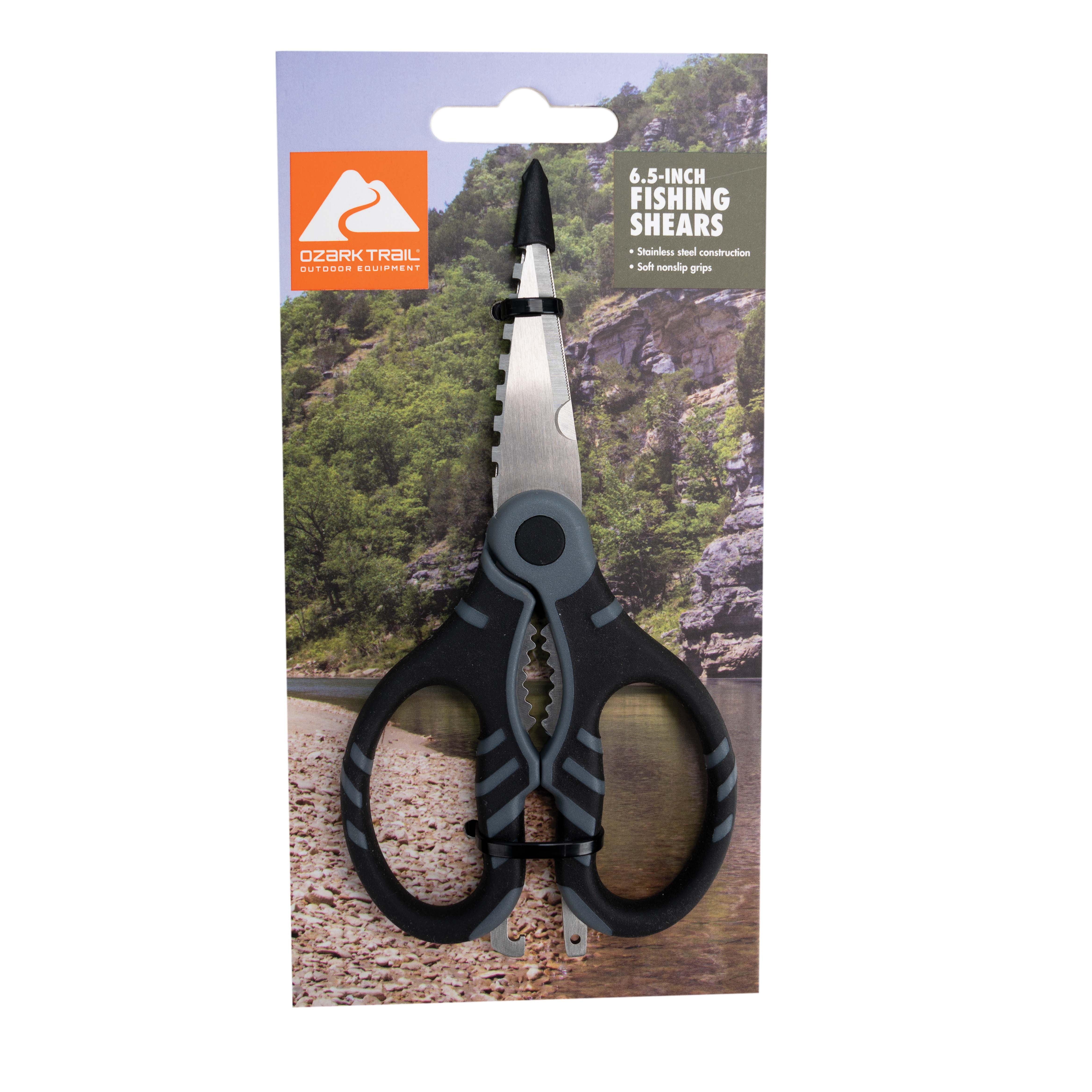 Ozark Trail Fishing Shear, Stainless Steel Construction, Multi