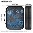 thumbnail image 5 of FKELYI Blue Floral Turtle Star Print Bible Cover Faux Leather Book Cover with Handle Zippered Bible Case Church Bible Bag Scripture Protector for Prayer Outdoor Study, 5 of 6