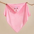 thumbnail image 2 of Coral Fleece Hooded Bathrobe Baby Bath Towel Ultra Soft Absorbent Quick-dry Baby Towel with Cute Animal Ears for Boy and Girl 31.5" x 31.5", 2 of 3