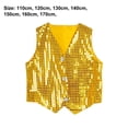 thumbnail image 5 of Soumake Boys Girls Sequined Vest Waistcoat Hip-Hop Dance Party Street Show Costume Practical, 5 of 5