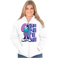 thumbnail image 3 of Cool Urban Kanji Smurf Cartoon Zip Up Hoodie Men's Women's Brisco Brands S, 3 of 5