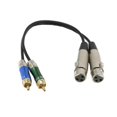 thumbnail image 3 of Cable de sonido estéreo shamjiam 2 XLR a 2 Cable de 1 pie, 3 of 9