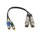thumbnail image 3 of Cable de sonido estéreo shamjiam 2 XLR a 2 Cable de 1 pie, 3 of 9