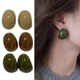 thumbnail image 3 of Osdhezcn Unique Fashion C Shaped Resin Earrings Studs Earrings for Fashion Women Comfortable for Daily Wear and Own Expression, 3 of 14