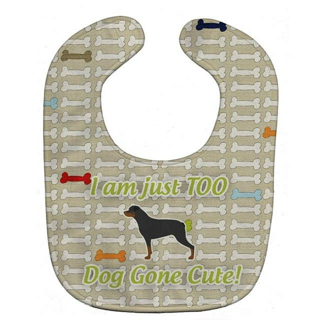 Carolines Treasures BB6571BIB Rottweiler Dog Gone Cute Baby Bib