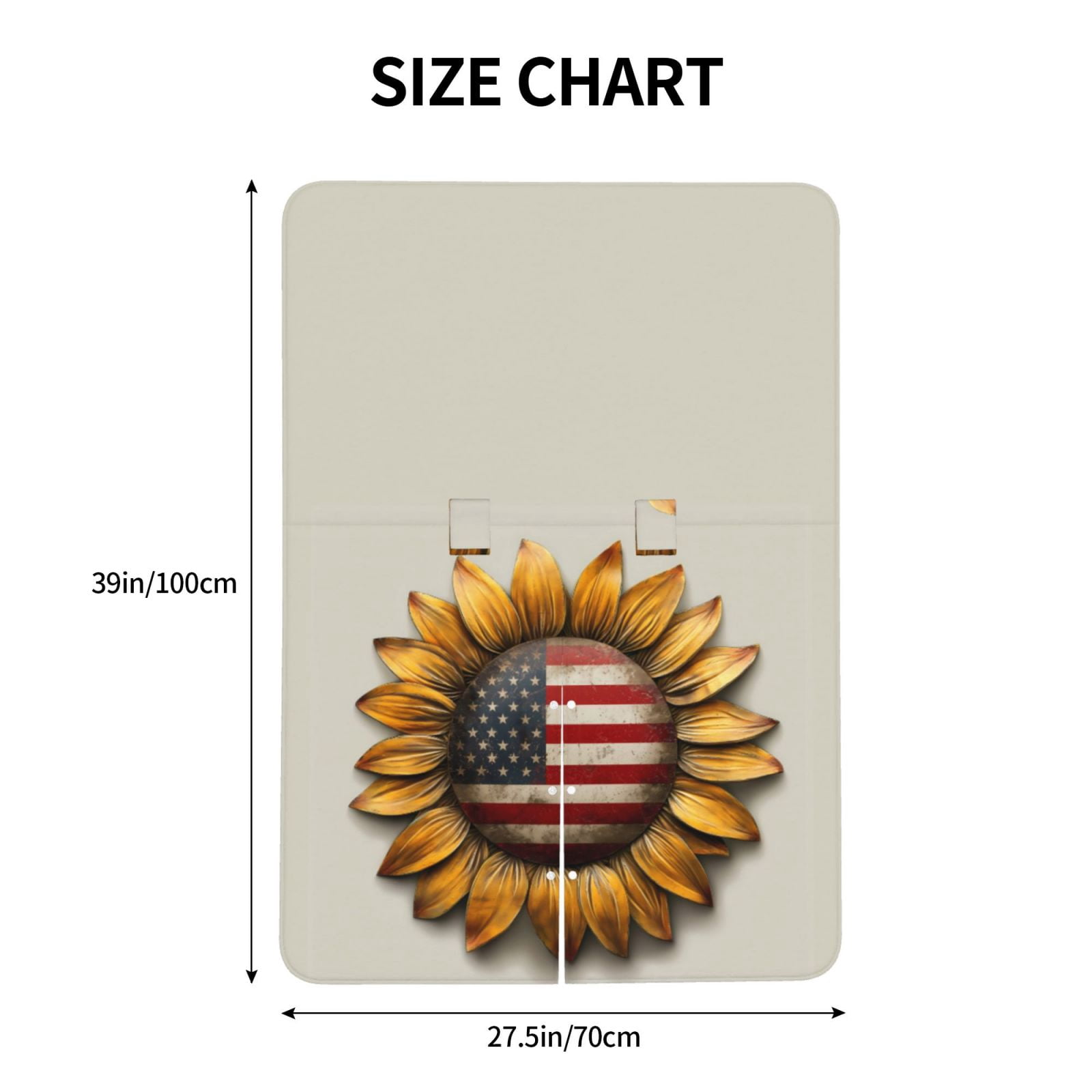 Car Seat Cover Baby - Patriotic Sunflower Flag Breathable Infant Car Seat Cover for Baby Carseat, Lightweight Comfort Baby Essentials Must Haves Newborn Stuff for Girl Boy