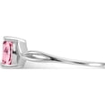 thumbnail image 4 of 14K White Gold Pink Tourmaline Birthstone Ring (Size 7) Made In India xbr429, 4 of 5